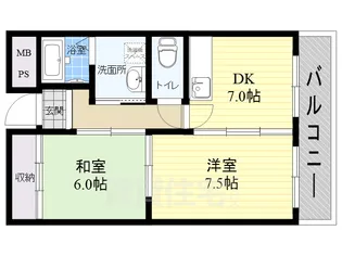 リベラルアージ【4階】の間取り