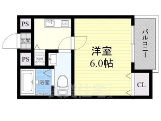 コンフォート神崎川【1階】の間取り