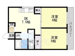 ハイデンス小山【4階】の間取り