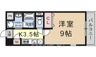 滋賀県草津市南草津1丁目【マンション】の間取り