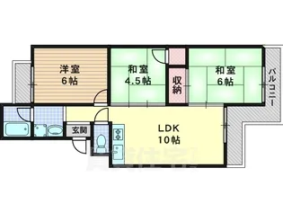 グランドール桂【1階】の間取り