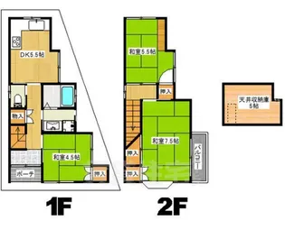 京都府京都市西京区桂芝ノ下町【一戸建】の間取り