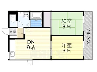 ウイステリア長居西【2階】の間取り