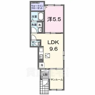 グレース大清水2【1階】の間取り