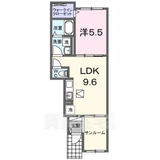 グレース大清水2【1階】の間取り