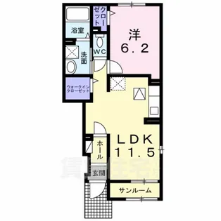 グレース大清水1【1階】の間取り