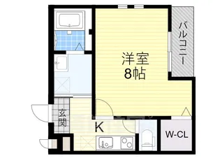 大阪府堺市堺区出島海岸通4丁【アパート】の間取り