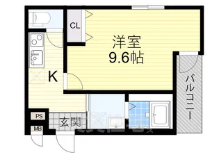 大阪府堺市堺区出島海岸通4丁【アパート】の間取り