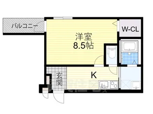 大阪府堺市堺区出島海岸通4丁【アパート】の間取り