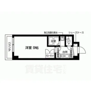 フローライト西院【2階】の間取り