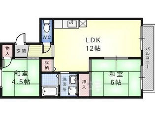 ヴァンヴェール【2階】の間取り