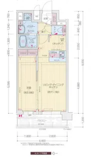 プレサンス十条凛華【5階】の間取り