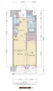 プレサンス十条凛華【6階】の間取り