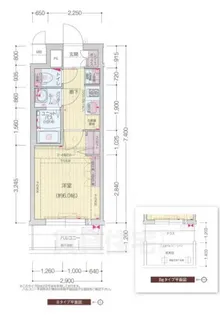 プレサンス十条凛華【6階】の間取り