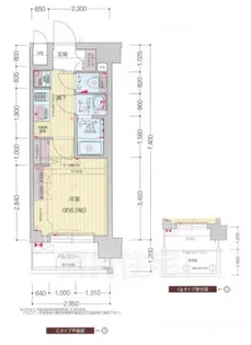 プレサンス十条凛華【4階】の間取り