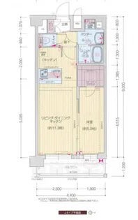 プレサンス十条凛華【5階】の間取り
