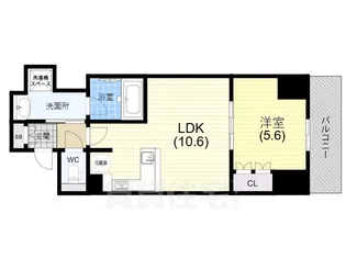 リーガル神戸三宮2【12階】の間取り