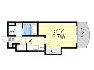 Luxe田辺【5階】の間取り