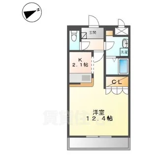 ウエストヒルズ壱番館【2階】の間取り