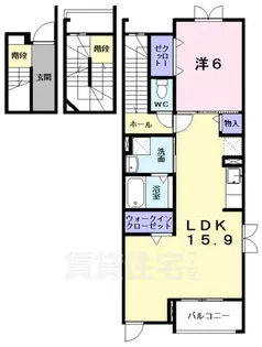 悠空感【3階】の間取り
