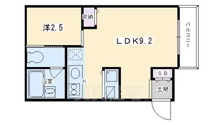 1LDKの間取り画像