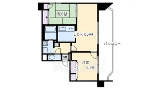 メロディーハイム堺町【5階】の間取り