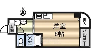 メタモルフゥオー松西【2階】の間取り