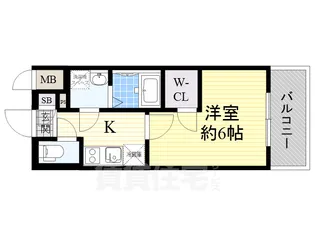 大阪府大阪市都島区網島町【マンション】の間取り
