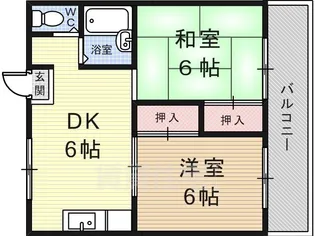 ラポールハルナ【2階】の間取り