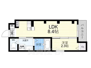シーエムセット【2階】の間取り