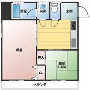 名北ビル【4階】の間取り