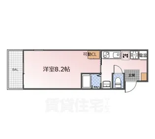 サンセール紫野【3階】の間取り