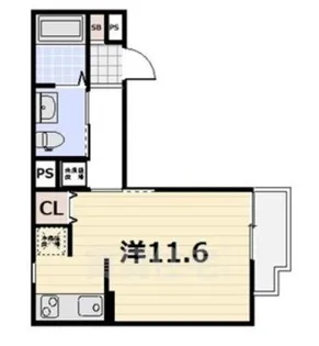 attrice一乗寺【2階】の間取り