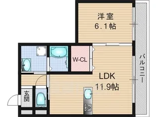 鳥羽リョウコウ【3階】の間取り