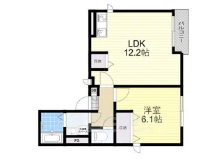 アーク東久宝寺【2階】の間取り
