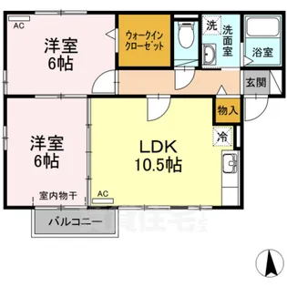 ポラリスY・S・ B【2階】の間取り