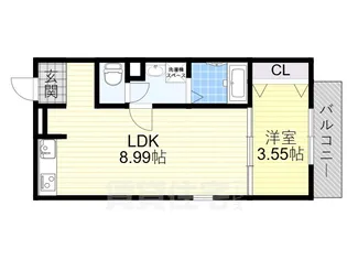 大阪府松原市天美東9丁目【アパート】の間取り