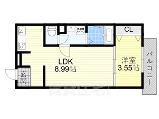 大阪府松原市天美東9丁目【アパート】の間取り