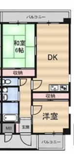 サンパレス甲子園【2階】の間取り