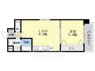 大阪府堺市北区百舌鳥梅北町1丁【マンション】の間取り