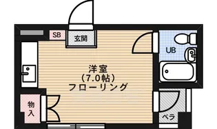 ハイツBARUKO【3階】の間取り