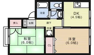 ホワイトハウス【2階】の間取り
