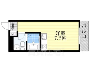 ラレジデンス尼崎【4階】の間取り