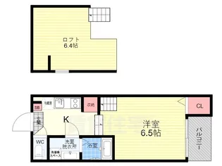 ブライトヒルズ 椥辻【2階】の間取り