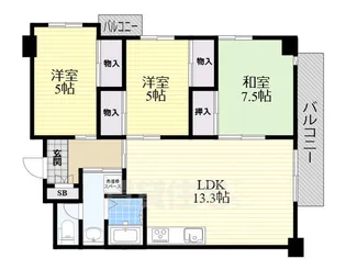 大阪府吹田市山田東4丁目【マンション】の間取り