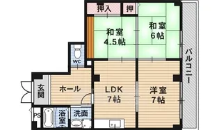 第2メゾンナカジマ【3階】の間取り
