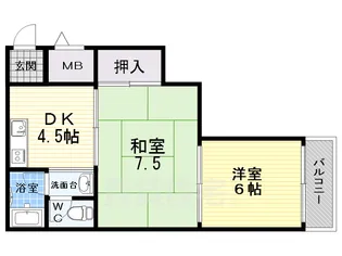 コミュニティ平野【203号室】の間取り