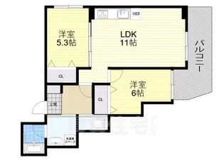 大阪府吹田市元町【アパート】の間取り