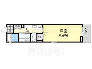 ボンヌシャンスf【2階】の間取り