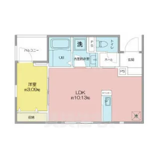 リーブルファイン本城町【3階】の間取り